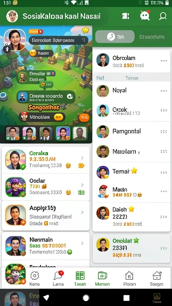rploot - Leaderboard untuk bersaing dengan pemain lainnya.